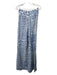 Alexis Size S White & Blue Linen Polyester Lining All Over Print Pant Set White & Blue / S