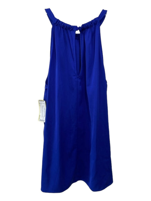 Diane Von Furstenberg Size S Cobalt Blue Silk Blend High Neck Sleeveless Top Cobalt Blue / S