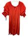 Mersea Size S Orange Polyester Blend Off Shoulder Short Puff Sleeve Mini Dress Orange / S