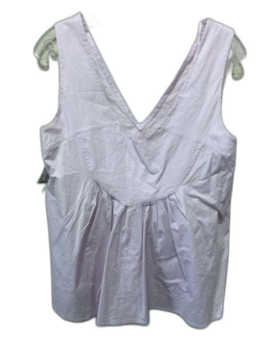 COS Size S / 6 Light Pink Cotton Sleeveless V Neck Boxy Tank Top Light Pink / S / 6