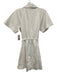 A.L.C. Size 0 White Cotton Half Sleeve Collar Button Up Mini Dress White / 0
