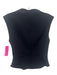 Odd Muse Size XS Navy Blue Polyester Sleeveless Darted Back Zip Mock Turtle Top Navy Blue / XS