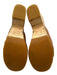 Kork-Ease Shoe Size 7 Beige & Brown Leather Wood Base Brass Studs Clog Mules Beige & Brown / 7