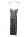 Reformation Size 6 Blue & White Silk Floral Cowl neck Maxi Dress Blue & White / 6