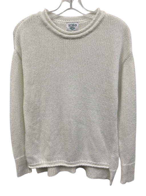HiHo Size S White Cotton Blend roll neck Sweater White / S