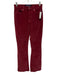 Veronica Beard Jeans Size 27 Berry Red Cotton Blend Corduroy High Rise Pants Berry Red / 27