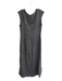 Madewell Size 10 Black & White Cupro & Viscose Back Zip Abstract Print Dress Black & White / 10
