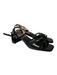 Dolce Vita Shoe Size 9 Black Leather Open Toe & Heel Square Toe Block Heel Shoes Black / 9