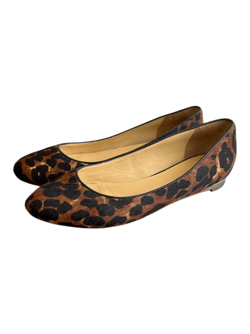 Cole Haan Shoe Size 9.5 Brown & Black Calf hair Almond Toe Leopard Print Shoes Brown & Black / 9.5