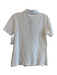 Burberry Size M White Cotton Short Sleeve Collar 3/4 Button Top White / M