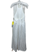 Reformation Size 6 White Linen High Neck T Back Midi Dress White / 6