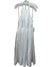 Reformation Size 6 White Linen High Neck T Back Midi Dress White / 6
