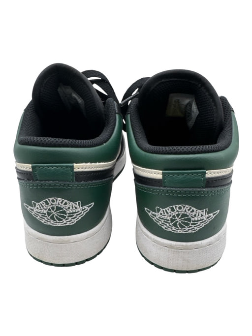 Air Jordan Shoe Size 6.5 Green, Black, White Leather Upper Colorblock Sneakers Green, Black, White / 6.5