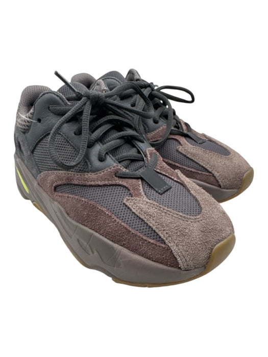Adidas X Yeezy Shoe Size 7 Brown & Black Suede & Synthetic Mesh Lace Up Sneakers Brown & Black / 7