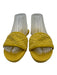 Tory Burch Shoe Size 8 Yellow Terry Cloth Slide Espadrille Sandals Yellow / 8