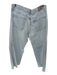 We The Free Size 31 Light Wash Cotton High Rise Straight Leg Raw Hem Jeans Light Wash / 31