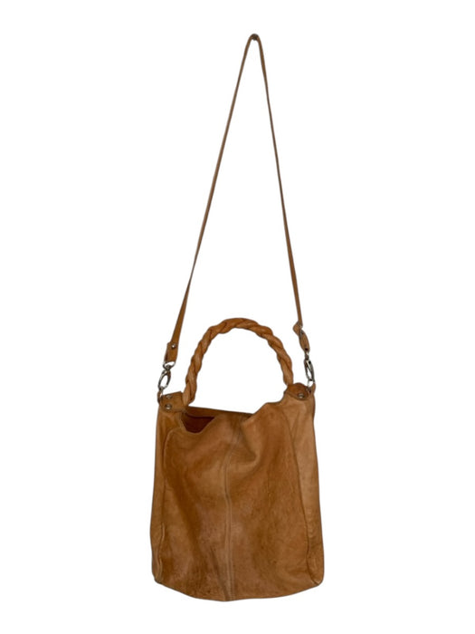 Tan Leather Braided Handle Long Strap Incl. Tote Bag Tan / M