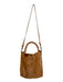 Tan Leather Braided Handle Long Strap Incl. Tote Bag Tan / M