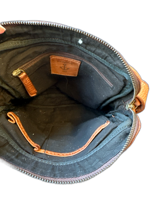 Harbour Brown Leather Front Flap Crossbody Bag Brown / S