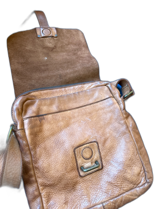 Harbour Brown Leather Front Flap Crossbody Bag Brown / S