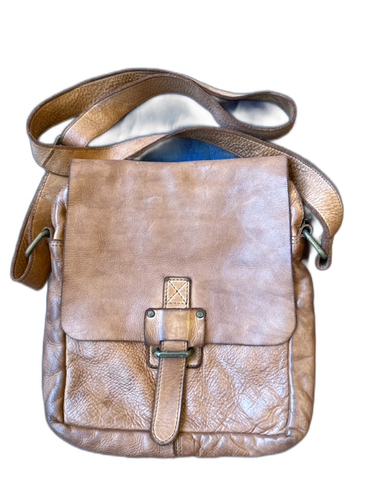 Harbour Brown Leather Front Flap Crossbody Bag Brown / S