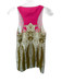 Tibi Size 4 Pink & Green Cotton Sleeveless Kaleidoscope Shift Dress Pink & Green / 4