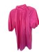 Caryn Lawn Size One Size Pink Cotton 3/4 Balloon Sleeve neck tie Dress Pink / One Size