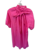 Caryn Lawn Size One Size Pink Cotton 3/4 Balloon Sleeve neck tie Dress Pink / One Size
