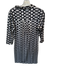 Gretchen Scott Size S Gray & Black Polyester Blend Long Sleeve Ovals Dress Gray & Black / S