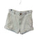 One Teaspoon Size 28 Cream Cotton High Waist Distressed Cuffed Denim Shorts Cream / 28