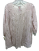 Johnny Was Size XS Light Pink Cupra 3/4 Sleeve Floral Eyelet Scalloped Sheer Top Light Pink / XS