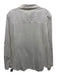 Eileen Fisher Size Large White Cotton Long Sleeve Fabric Block Button Front Top White / Large