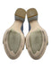 AGL Shoe Size 40 White, Yellow, Taupe Leather & Patent Leather Ankle Sandals White, Yellow, Taupe / 40
