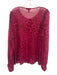 Paige Size XL Magenta Pink Print Missing Fabric Tag Animal Print Button Down Top Magenta Pink Print / XL
