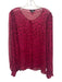 Paige Size XL Magenta Pink Print Missing Fabric Tag Animal Print Button Down Top Magenta Pink Print / XL