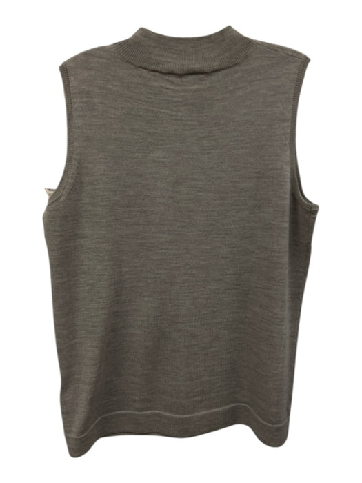 Lafayette 148 Size L Grey Wool Sleeveless Heathered Tank Top Grey / L