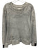 Aiko Size M Light & Dark Gray Cotton & Polyester Long Sleeve Print Sweater Light & Dark Gray / M