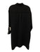 Vince Size XL Black Polyester Long Sleeve Button Up Pockets Collar Dress Black / XL
