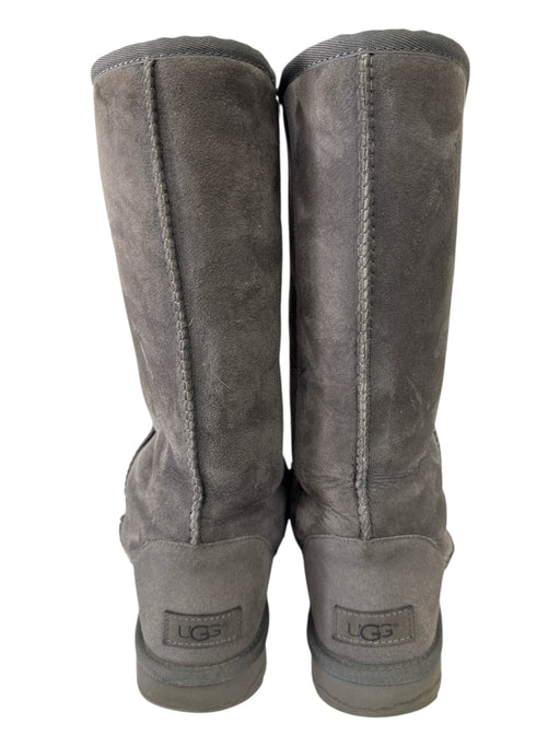 Ugg Shoe Size 8 Dark Gray Suede Mid Calf Height Foam Sole Boots Dark Gray / 8