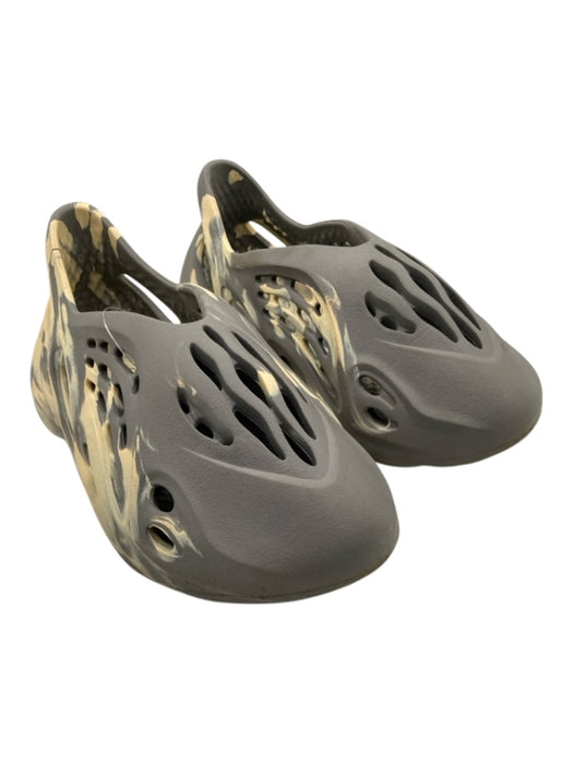 Adidas Shoe Size 6 Gray & Cream Foam Slip On Abstract Cut Outs Sneakers Gray & Cream / 6