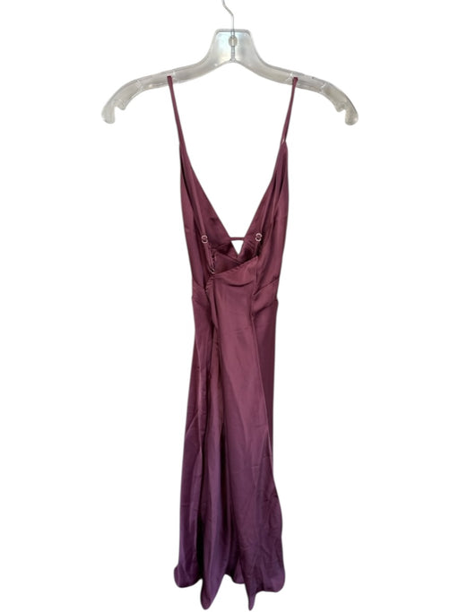 Hello Molly Size 6 Blue Synthetic Spaghetti Strap Criss Cross Back Cupped Gown Blue / 6