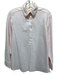 Ann Mashburn Size M Light Pink Cotton Textured Long Sleeve Half Button Top Light Pink / M