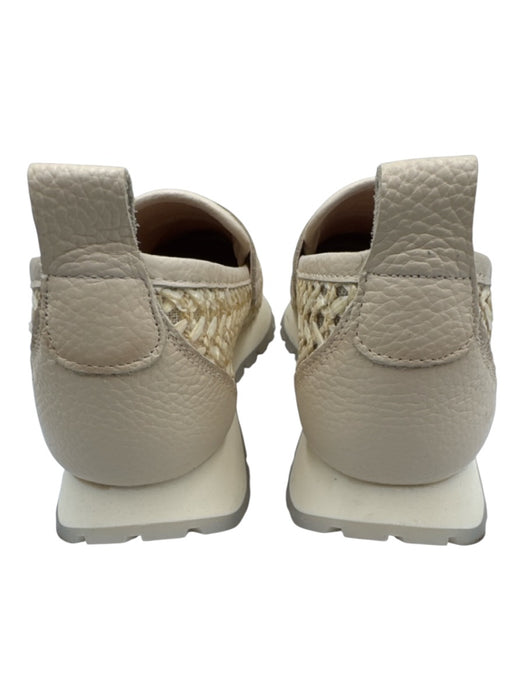 Hispanitas Shoe Size 37 Beige Raffia Woven Slip On Moccasin Loafers Beige / 37