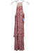 Rachel Zoe Size 6 White & Red Polyester Kiss Print Halter Spaghetti Strap Dress White & Red / 6