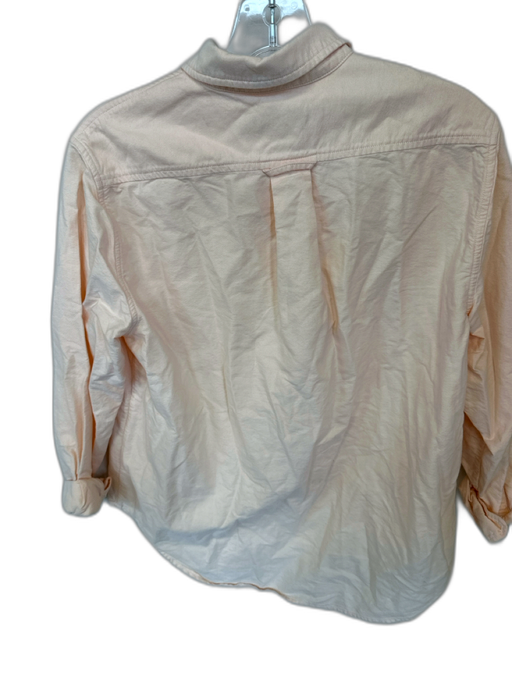 Everlane Size 6 Peach Organic Cotton Button Up & Collar Top Peach / 6