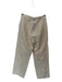 Rouje Size 38 Khaki Cotton & Linen Pleated High Waist Straight Pants Khaki / 38