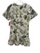 Anna Cate Size L Beige & Green Cotton Blend Abstract Leaves Button Down Dress Beige & Green / L