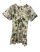 Anna Cate Size L Beige & Green Cotton Blend Abstract Leaves Button Down Dress Beige & Green / L