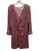 Lilly Pulitzer Size 10 Pink Polyester Blend Sequin V Neck twist waist Dress Pink / 10