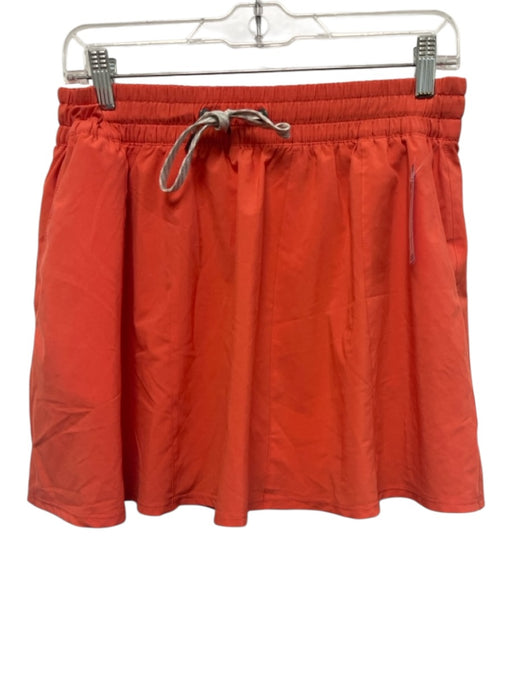 Vuori Size L Red Polyester Blend Drawstring Waist Built in Shorts Skirt Red / L